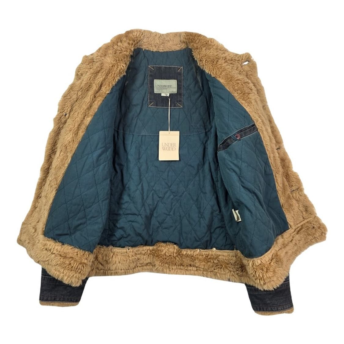 언더우드 빈티지 쉐르파 양털 데님 트러커 자켓 M 상품이미지5