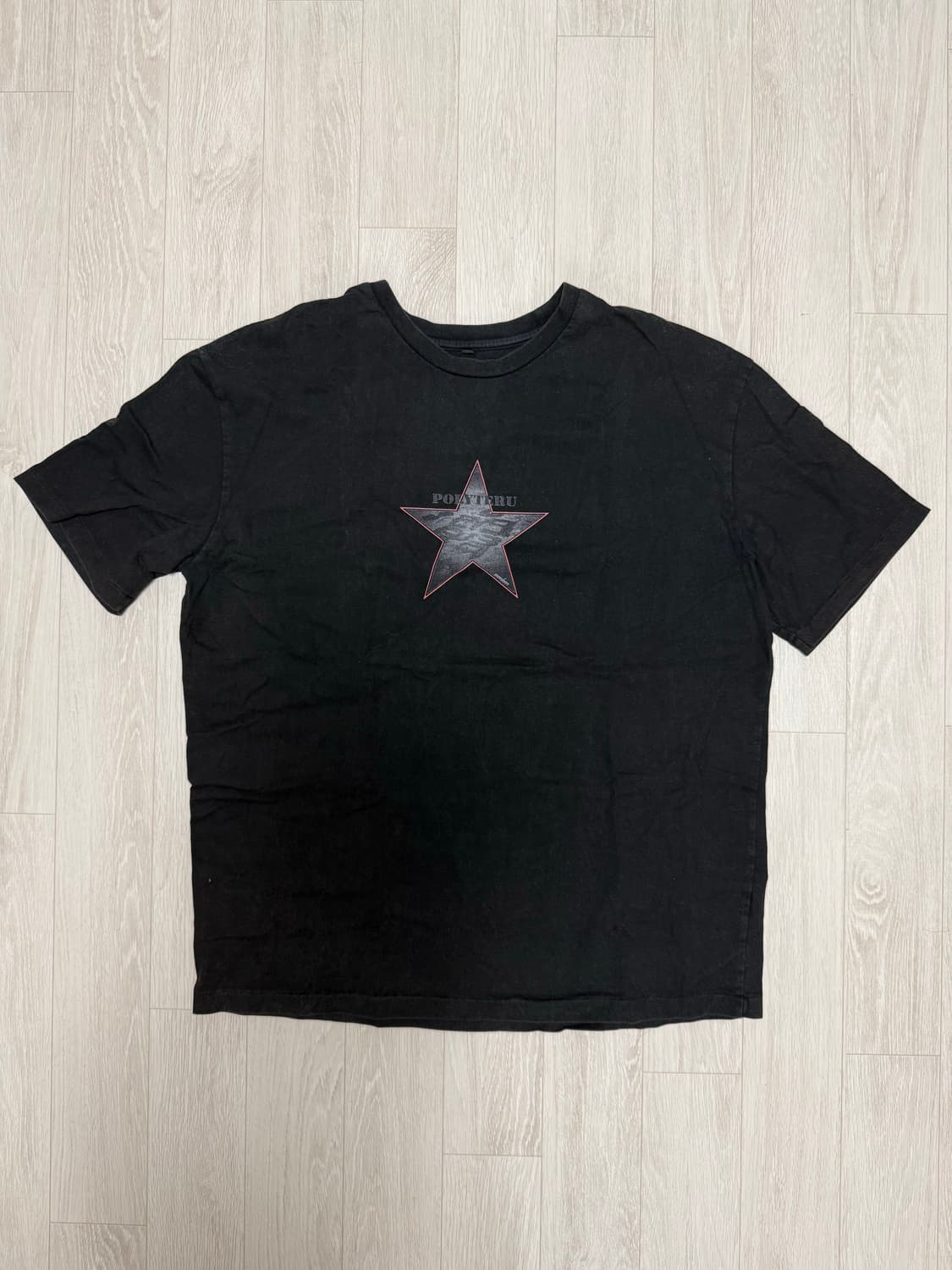 [4] 폴리테루 멤버쉽 티 블랙 상품이미지1