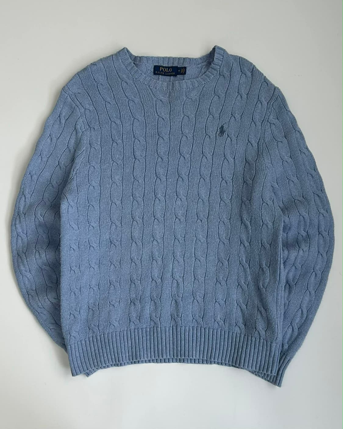 [M] 폴로 랄프로렌 케이블 코튼 니트 스웨터 상품이미지1