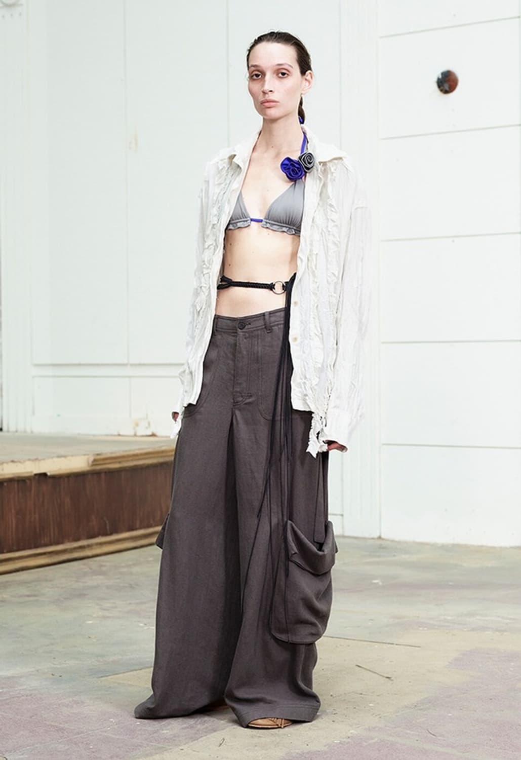 오픈와이와이 openyy 크링클러플셔츠 화이트 상품이미지2