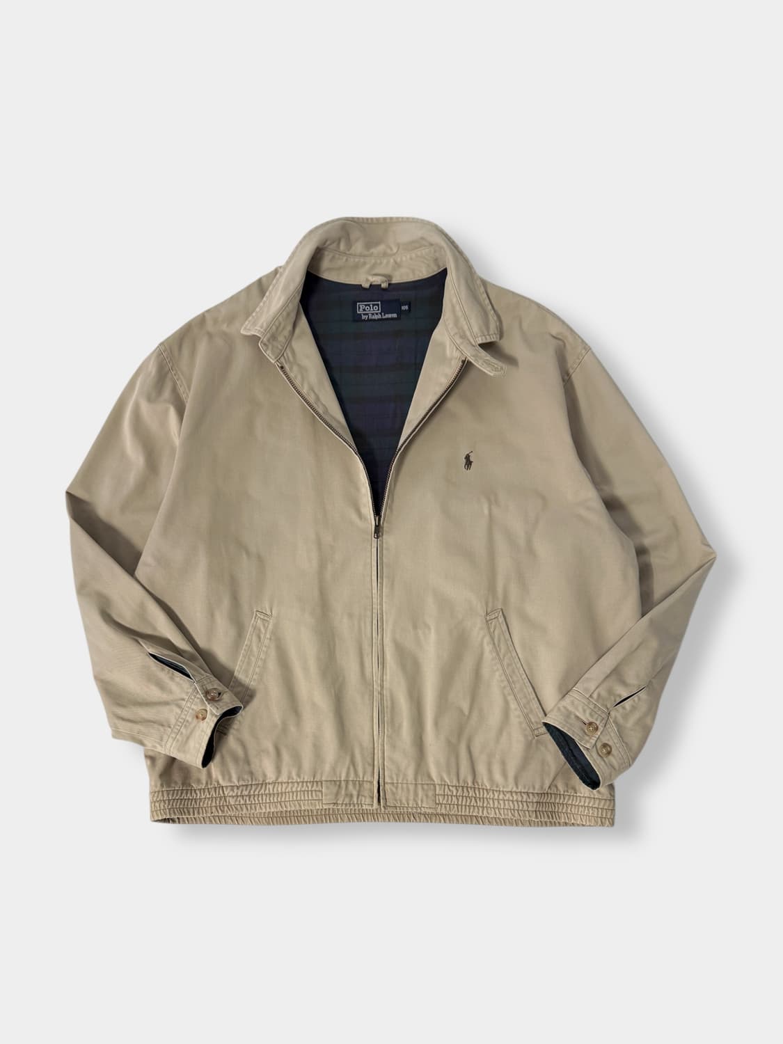 폴로 랄프로렌 90‘s 오버핏 베이지 헤링턴 블루종 자켓 상품이미지2