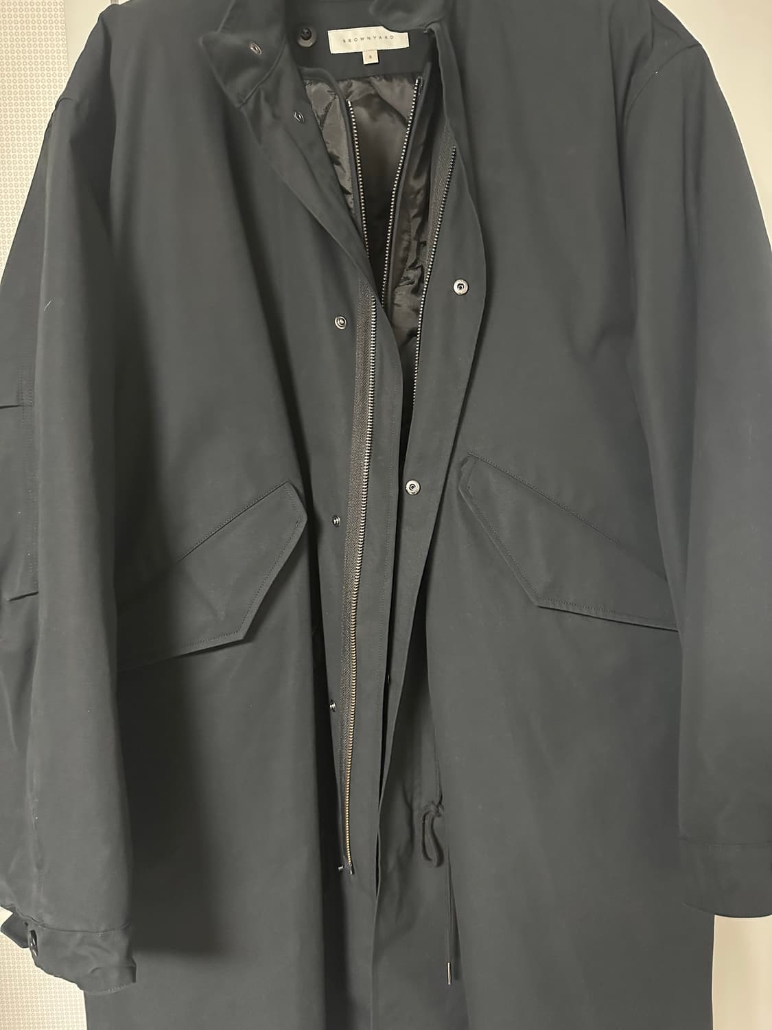 브라운야드 22fw 에센셜 파카 블랙 5사이즈 판매 상품이미지6