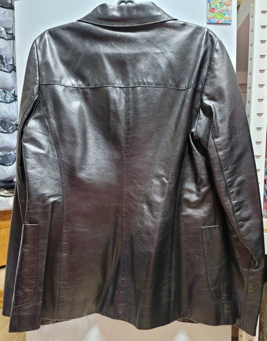 PRADA 여성 가죽 자켓 블레이져 블랙 EU44 상품이미지2