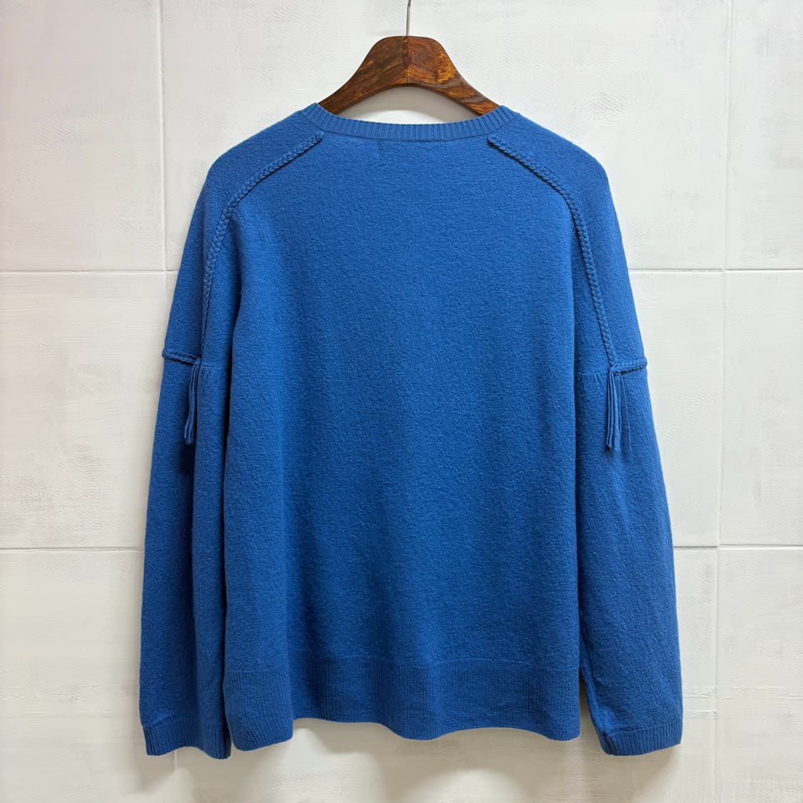 GIANNI LO GIUDICE 울 블루 리본 가디건  상품이미지5