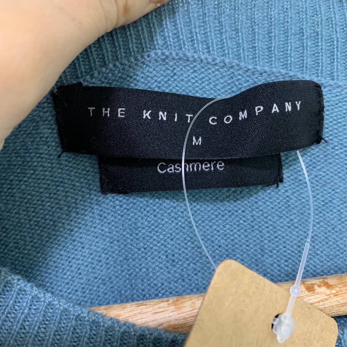 더니트컴퍼니 라운드넥 캐시미어 100 니트 소라 블루 M 남녀공용 상품이미지6