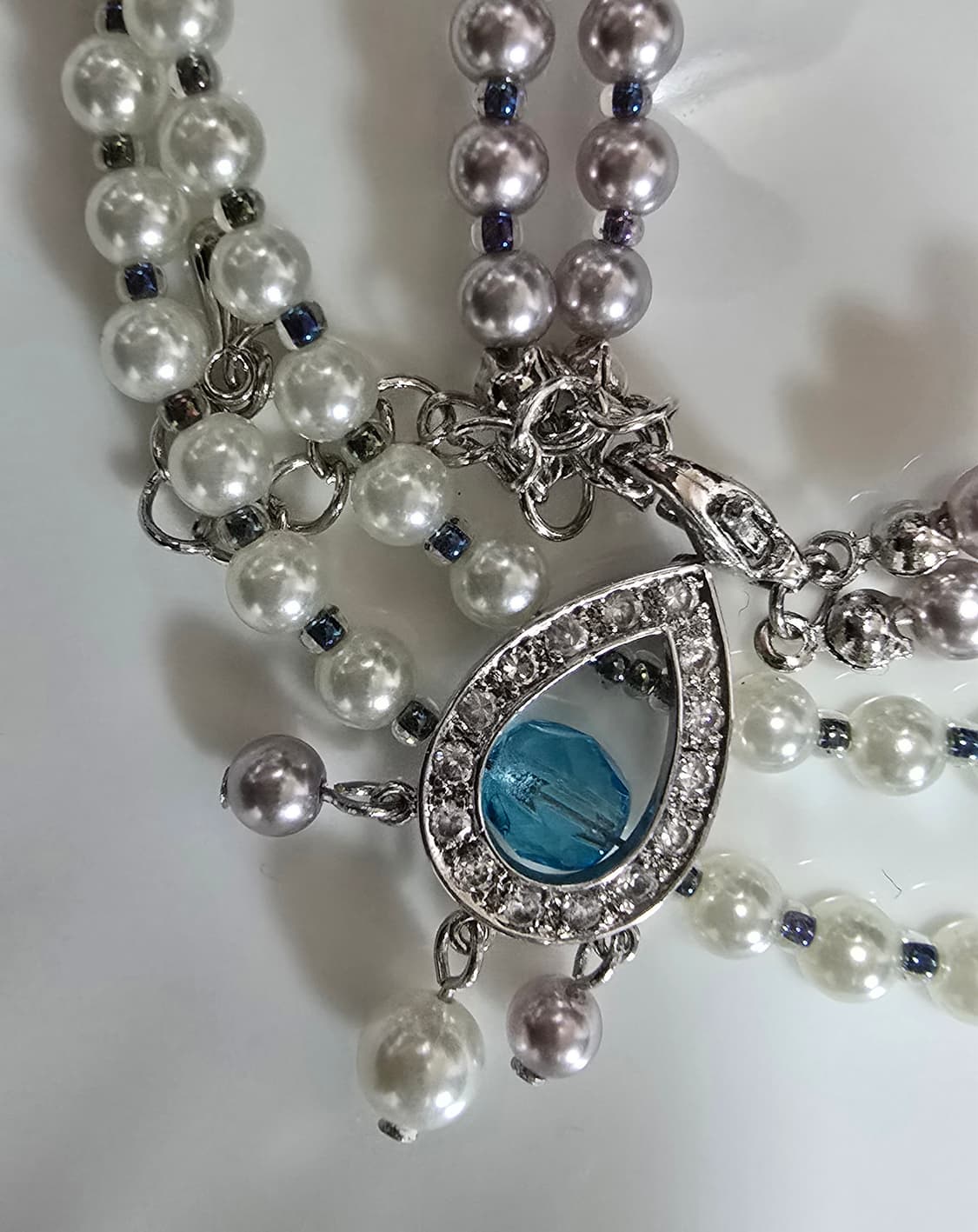 규빅 물방울팬던트 진주목걸이 상품이미지6