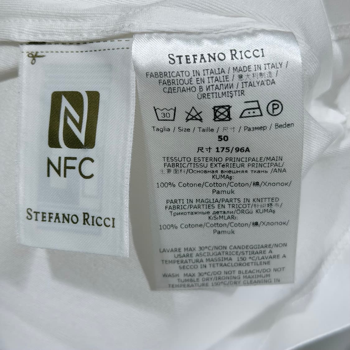 (A+/50) / 스테파노리치 코튼 크루넥 반팔 티셔츠 화이트 상품이미지8