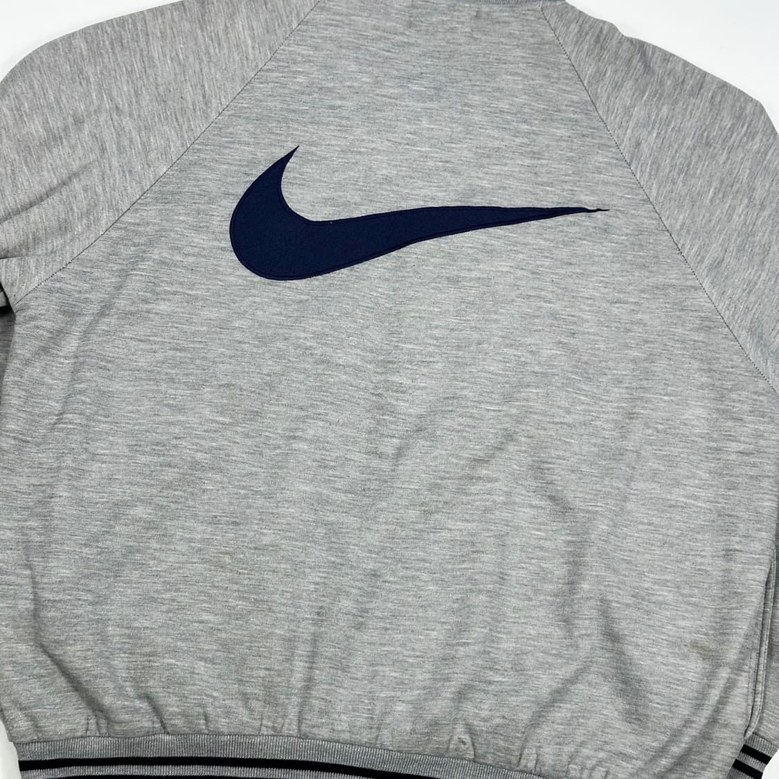 90s 나이키 테니스 올드스쿨 빅로고 코튼 바시티자켓 L 상품이미지6