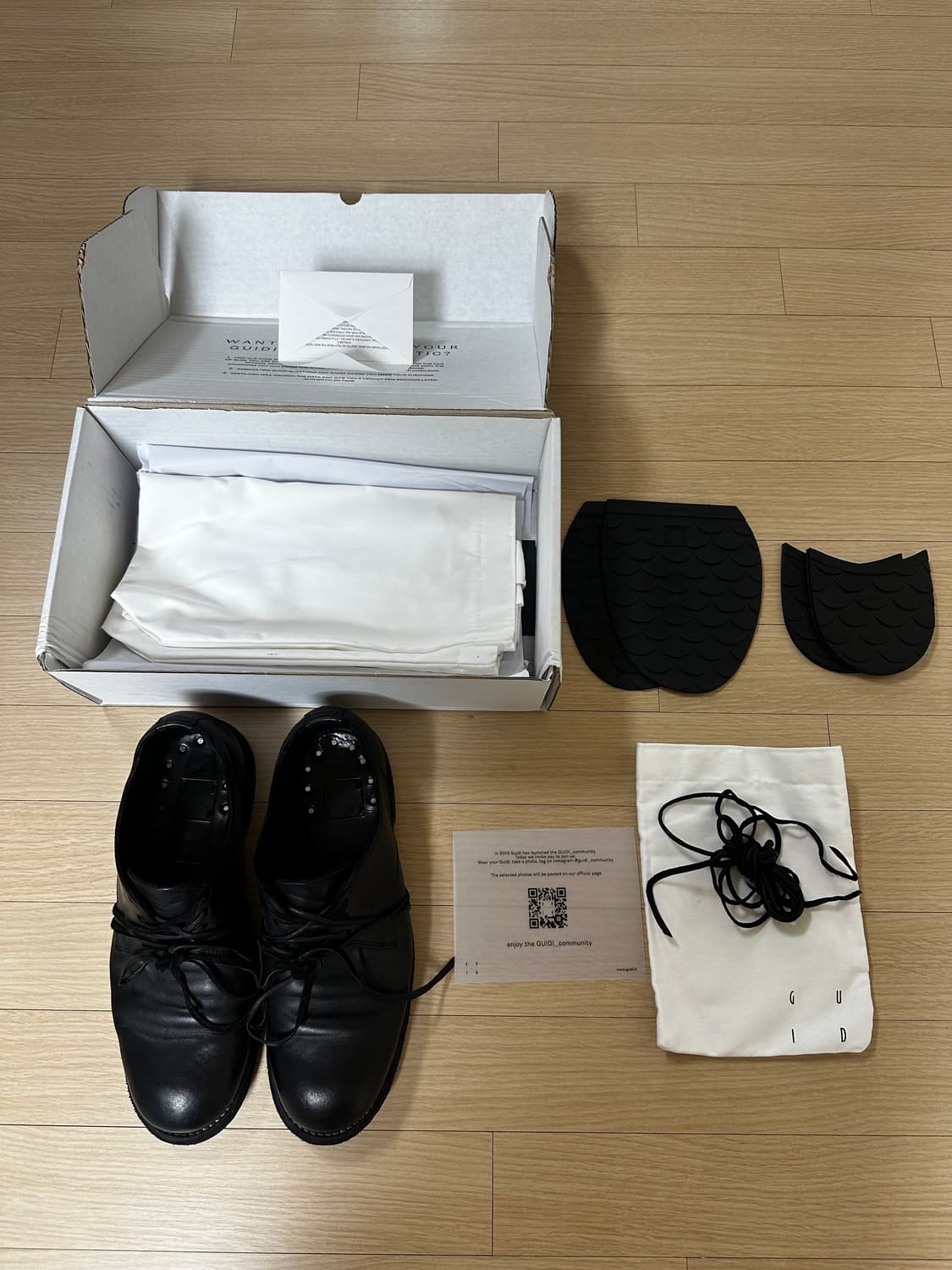 구이디 992X 더비 블랙 41.5 사이즈 상품이미지1