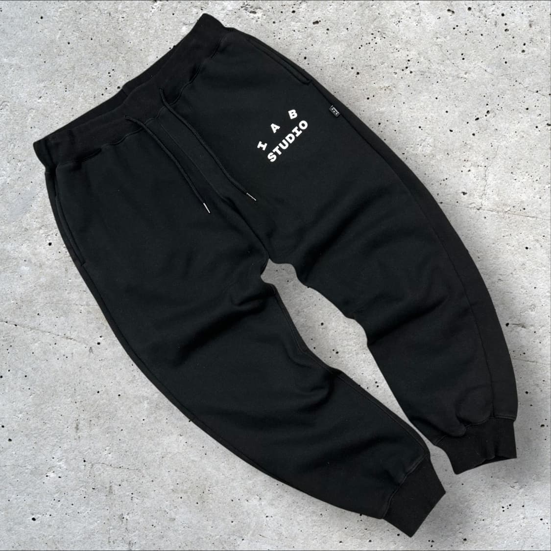 [L] IAB STUDIO 블랙 스웻 트레이닝 바지 팬츠 상품이미지1