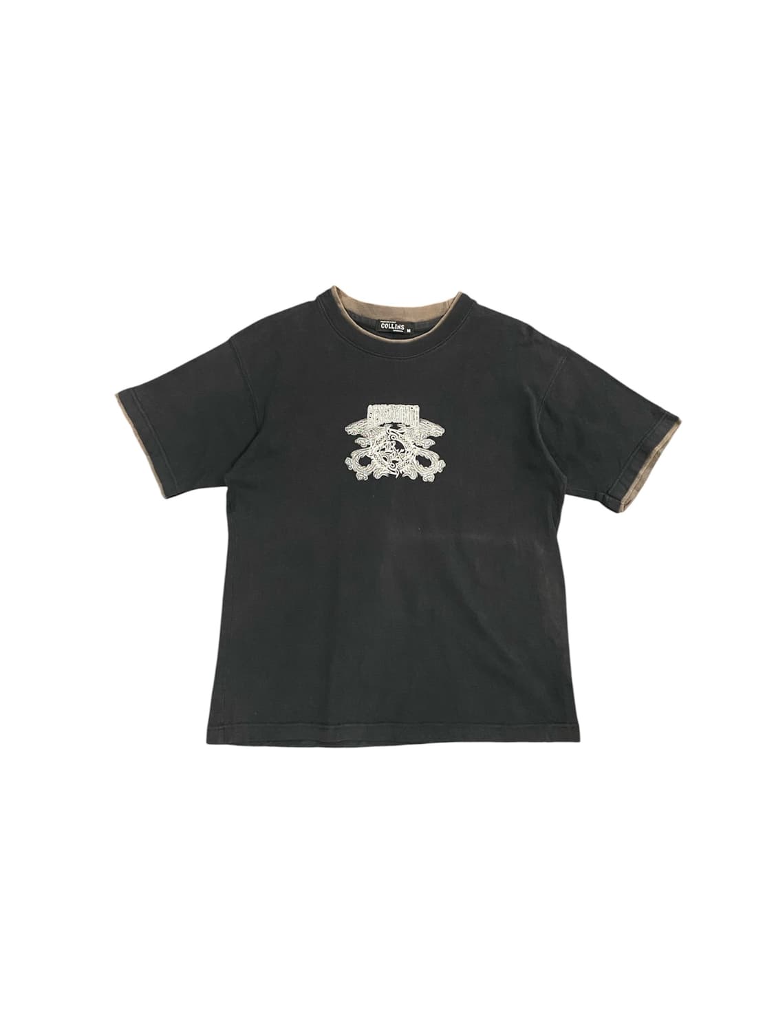 Collins 재패니즈 프린팅 디테일 레이어드 반팔 티셔츠 상품이미지1