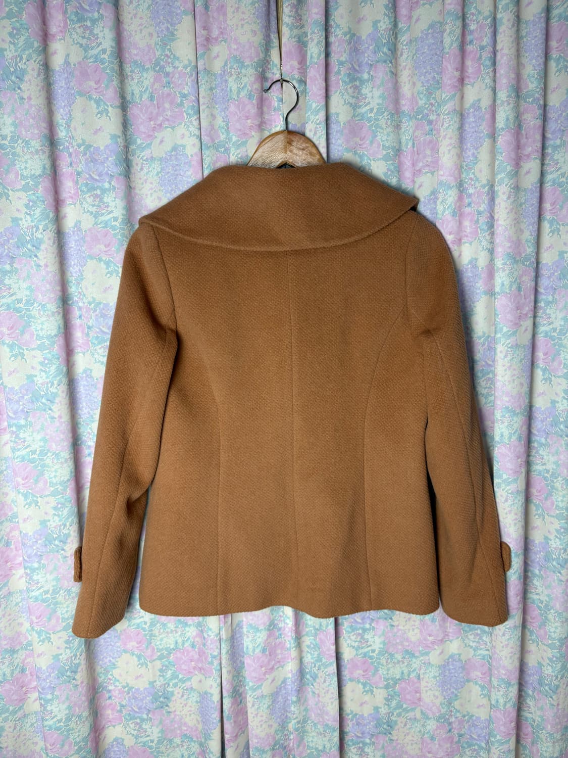 카멜브라운 카라 울혼방 숏코트 상품이미지8