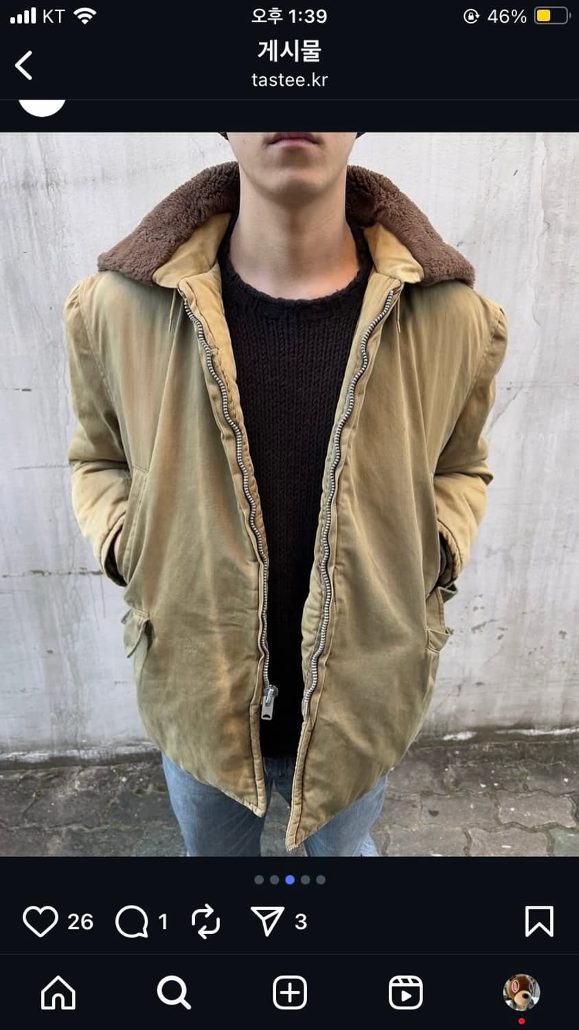 70s 선페이드 밀리터리 파카 상품이미지2