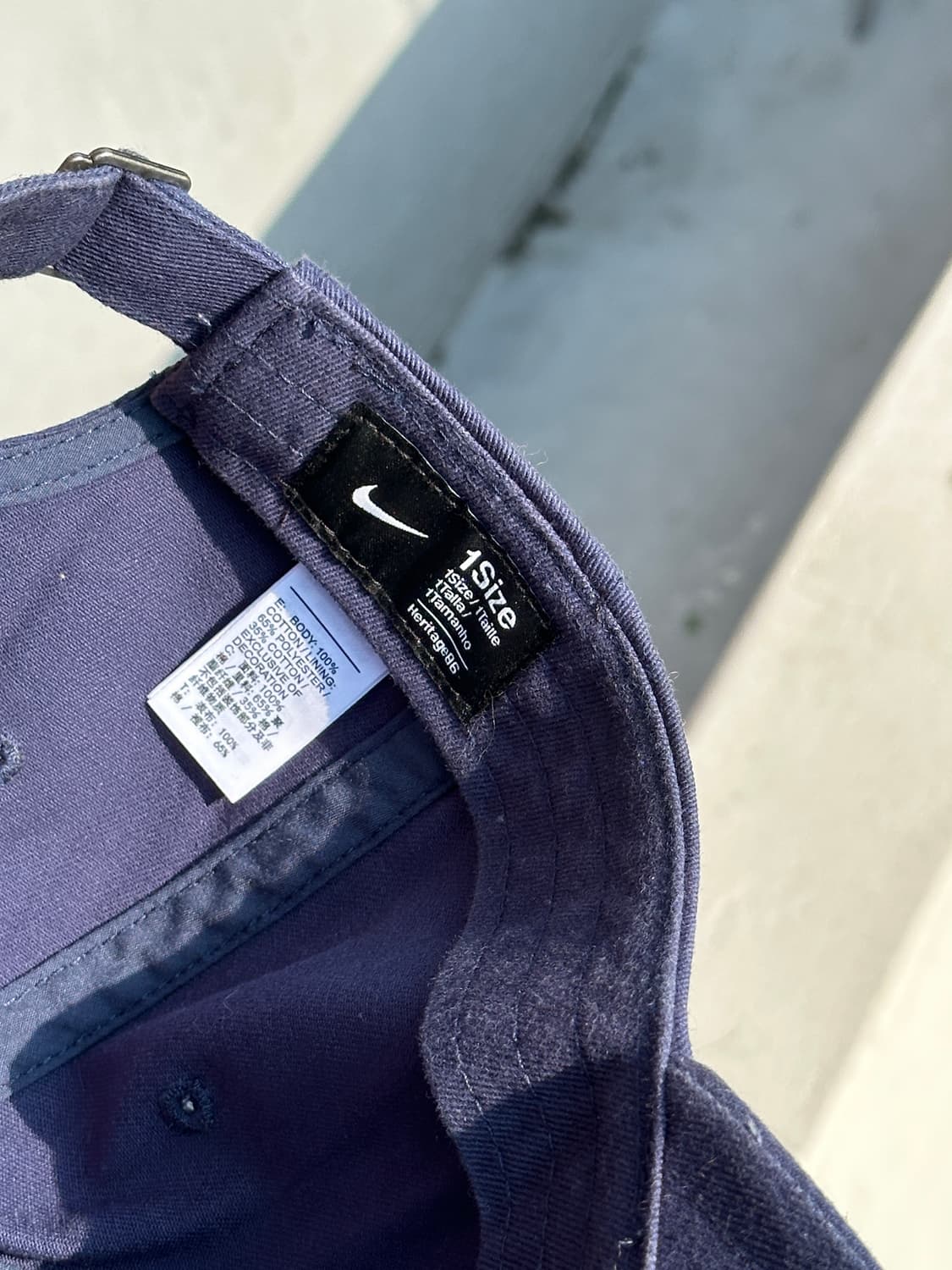 [F] 나이키 로고 헤리티지86 퓨추라 네이비 볼캡 모자 상품이미지6