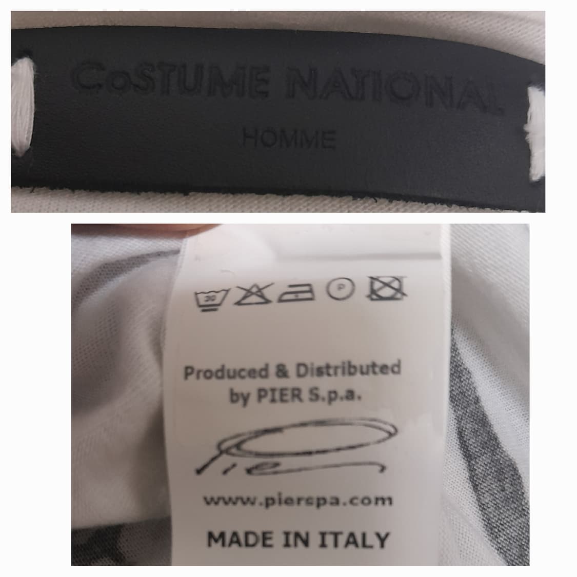 CoSTUME NATIONAL 화이트 스컬그래픽 티셔츠 S/95 상품이미지6