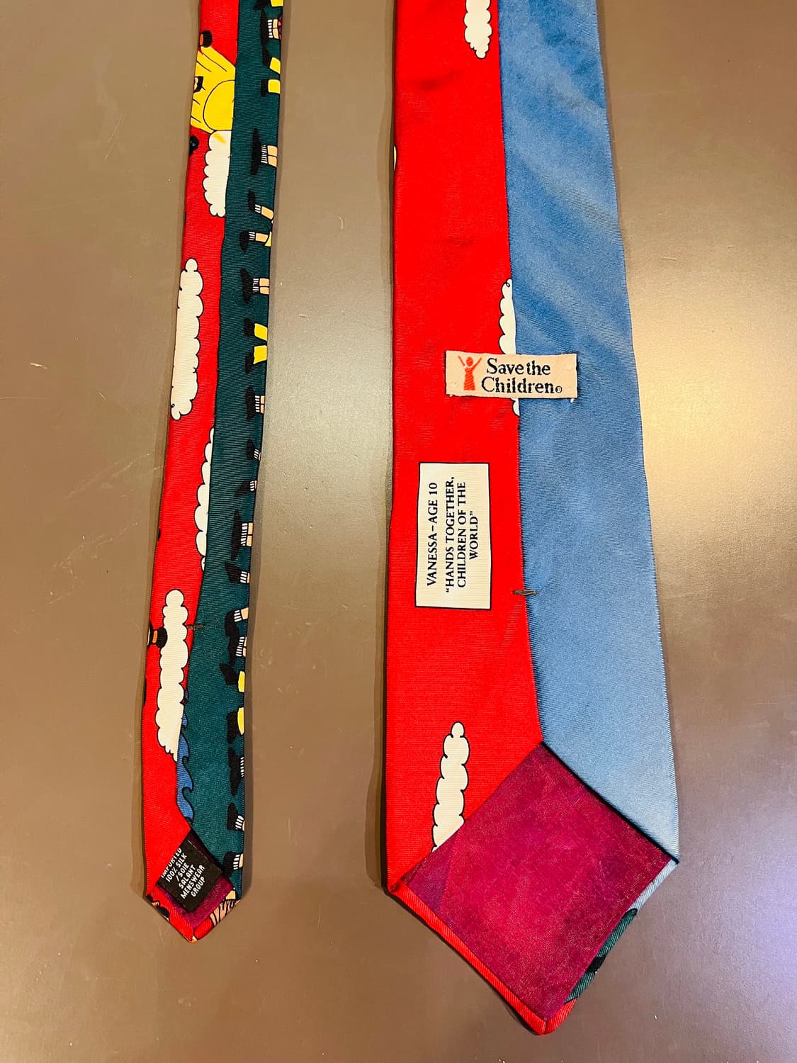 세이브 더 칠드런 실크 넥타이(미국제) 상품이미지2