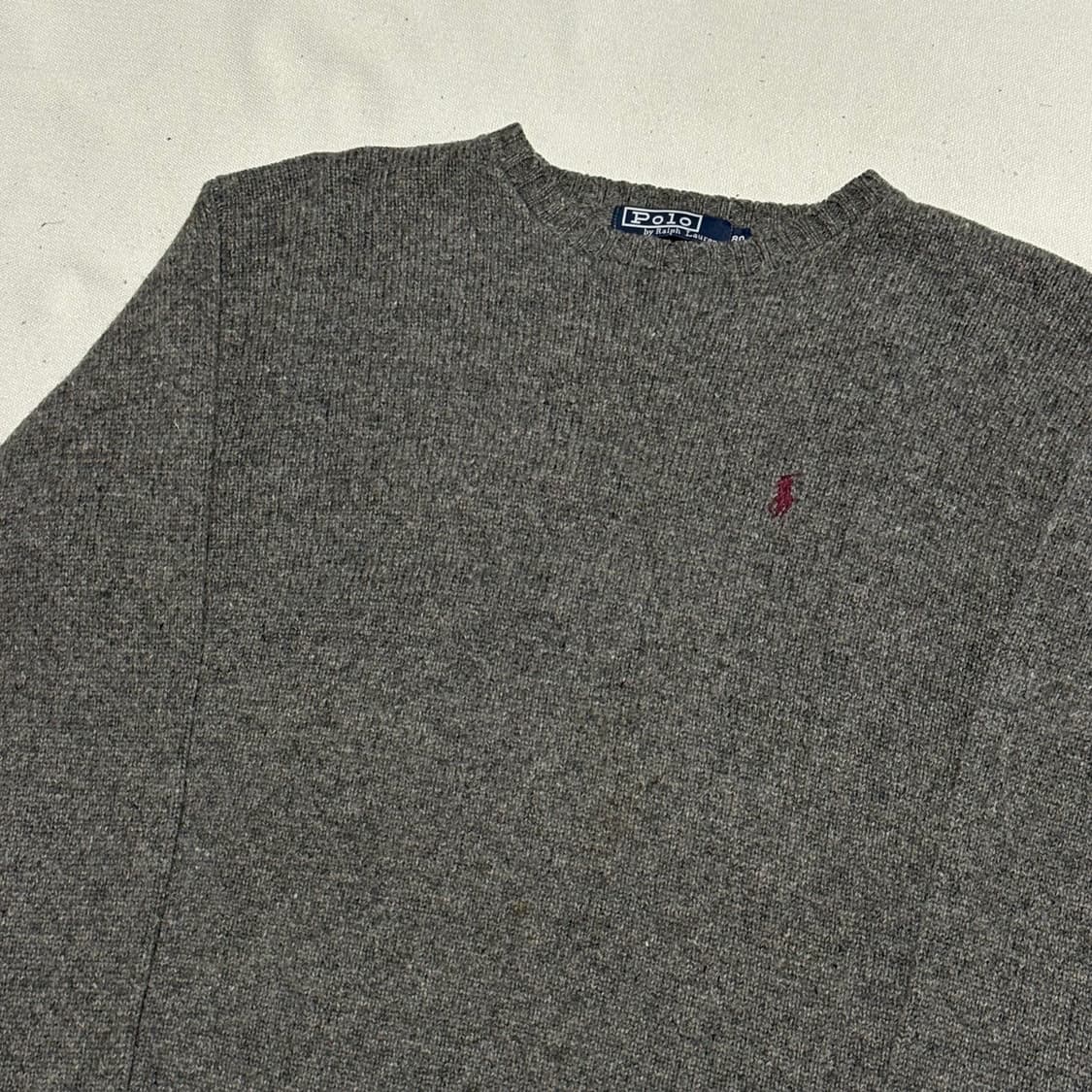 80 폴로랄프로렌 램스울 그레이 니트 상품이미지1