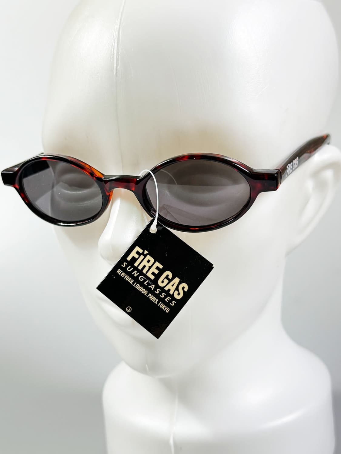 90s FIRE GAS 토터스쉘 볼드 라운드 빈티지 선글라스 상품이미지8