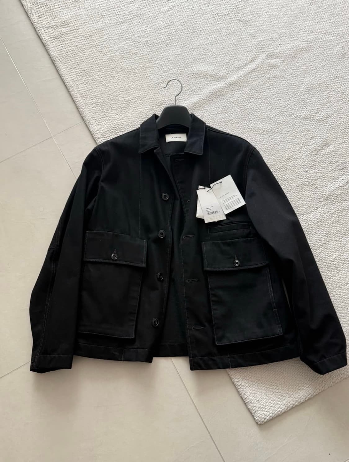 [M] 24fw lemaire 박시자켓 블랙 상품이미지3