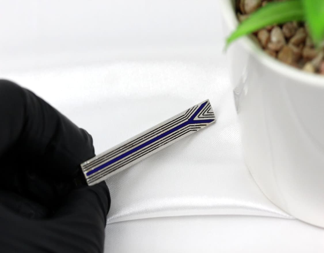 입생로랑 A-등급 5.6cm 남자 명품 넥타이핀 빈티지 상품이미지4