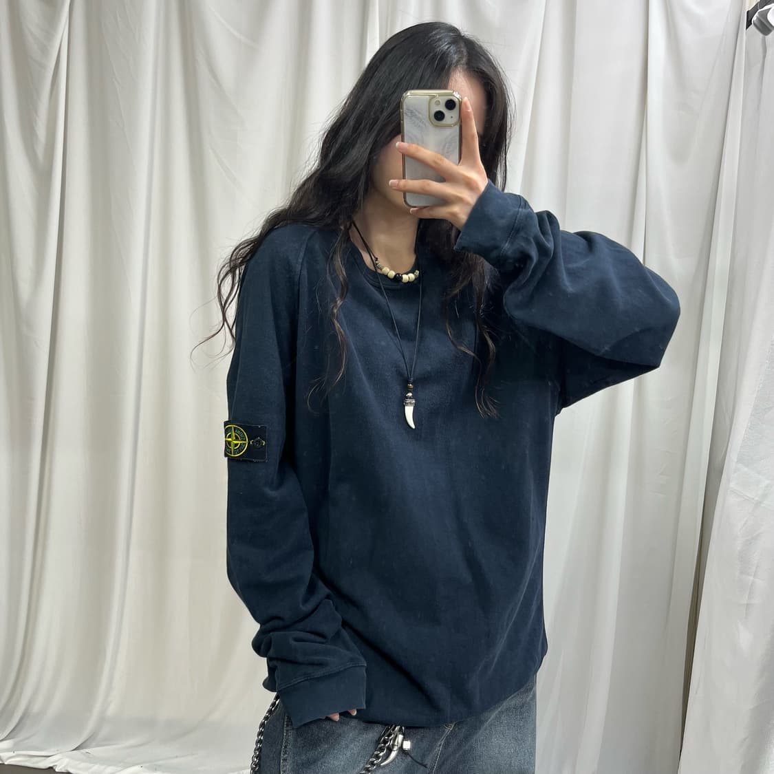 Stone island dark navy mtm 상품이미지1