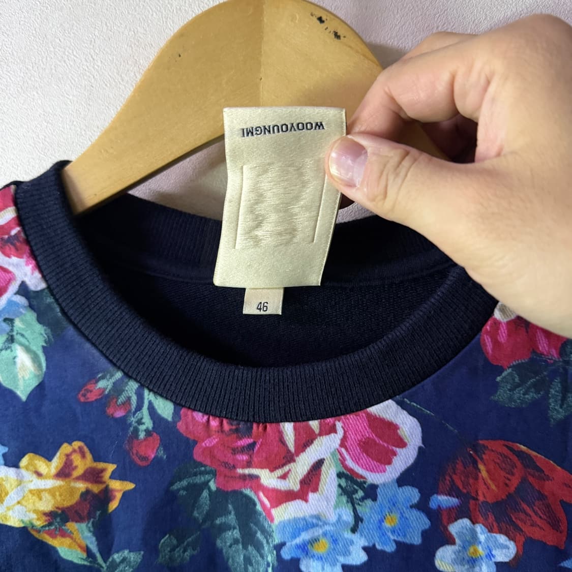 우영미 플로럴 스웨트 맨투맨 46 (남성 90, 여성 66정도) 상품이미지5