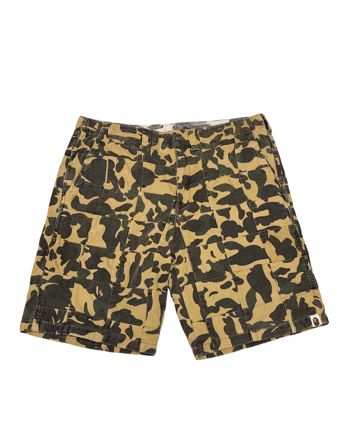 BAPE 베이프 황계 패치워크 쇼츠 상품이미지1