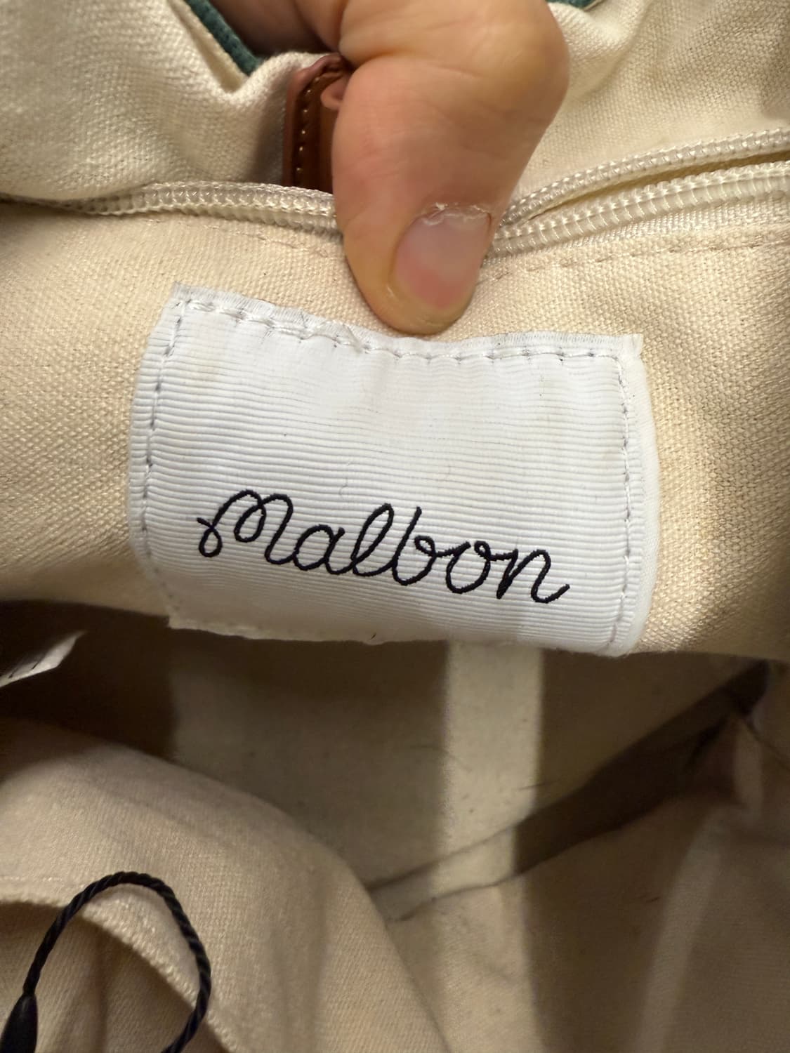 말본 골프 캔버스 버킷 토트백 그린 상품이미지4