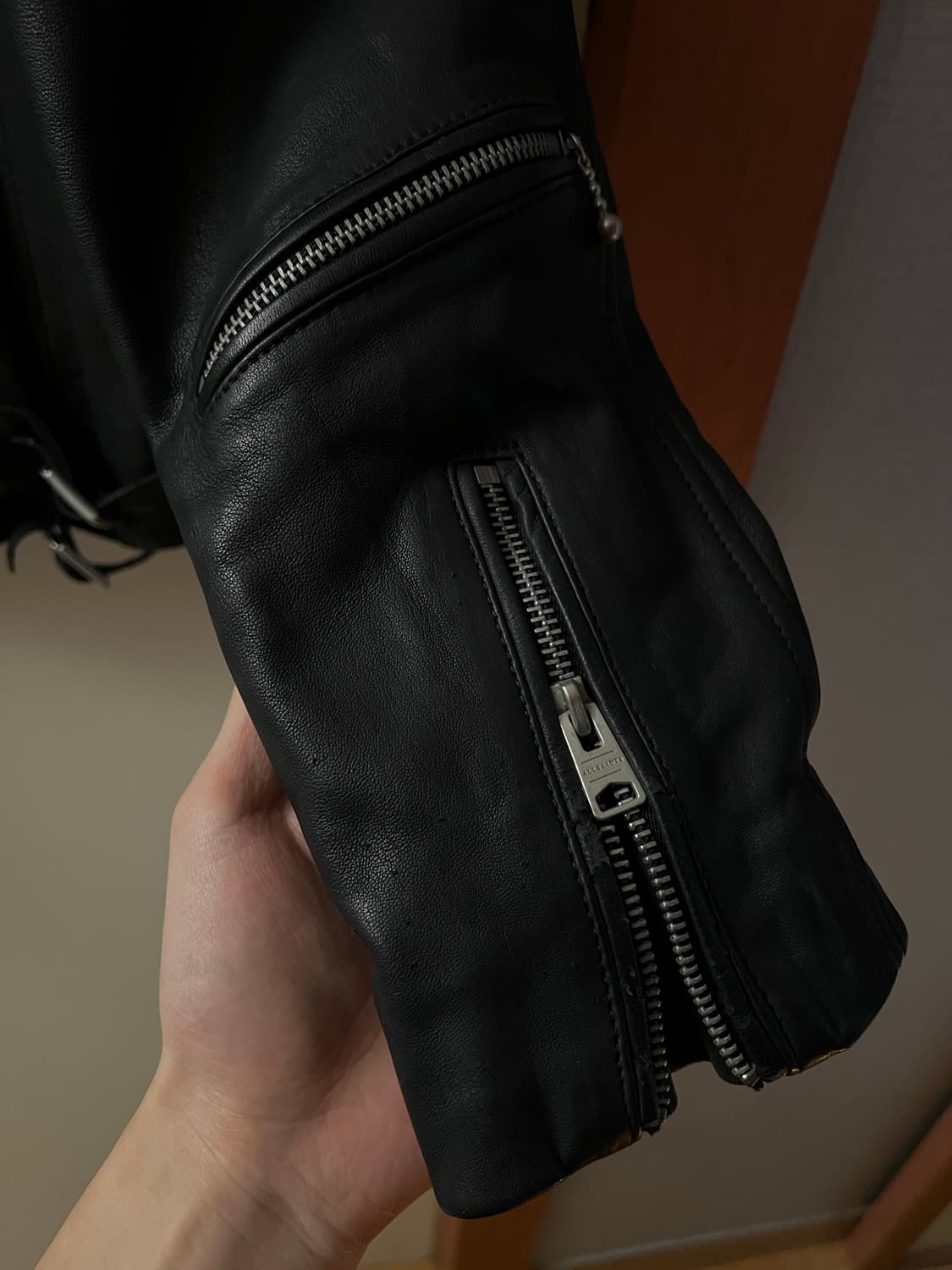 올세인츠 라이더 레더 가죽 자켓 XL 상품이미지3