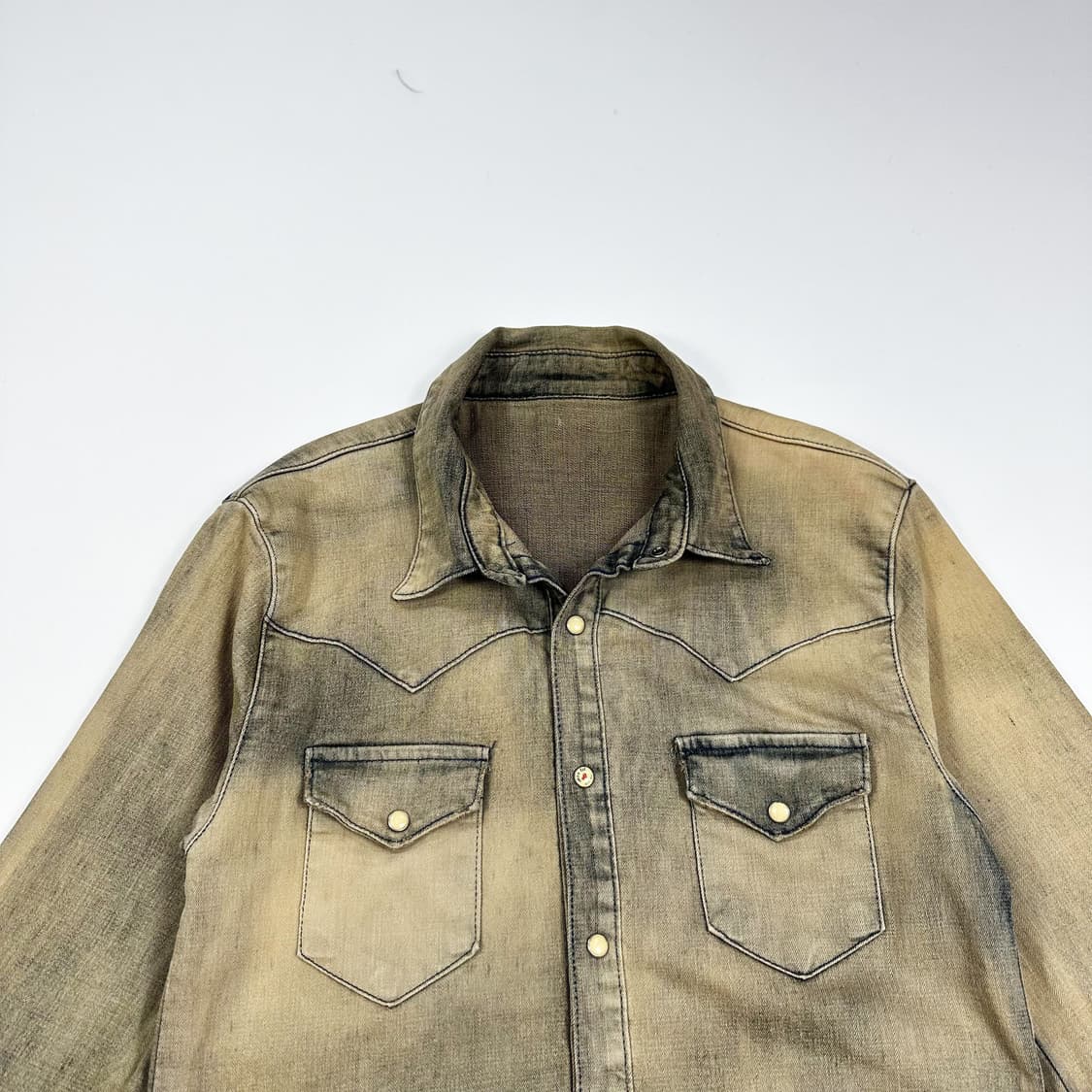 VTG 빈티지 데미지 워싱 포켓 셔츠 (M 여성추천) 상품이미지1