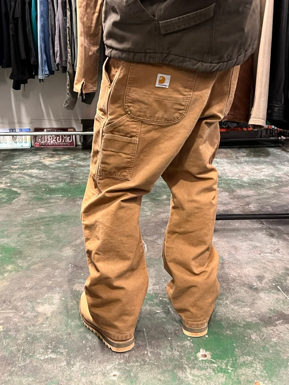 [36x30] 칼하트 USA MADE 더블니 워크팬츠 덕 캔버스 상품이미지3