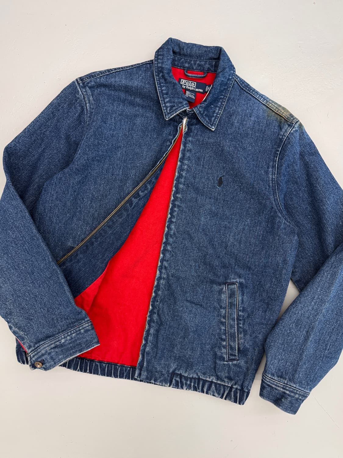 폴로 랄프로렌 90‘s 루즈핏 데님 스윙 블루종 자켓 상품이미지2