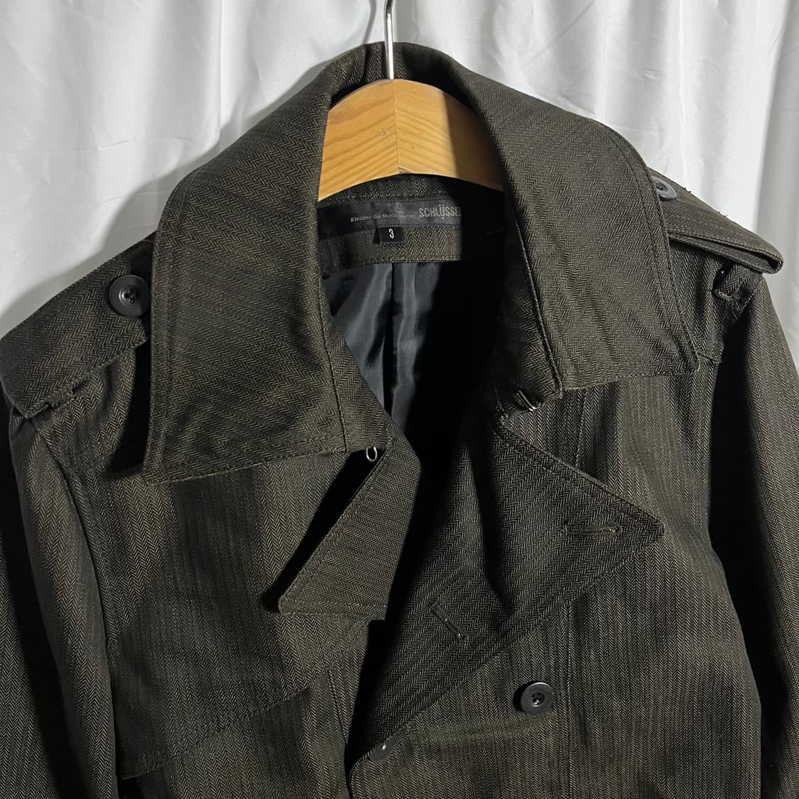 Schlussel . 더블 브레스티드 트렌치코트 상품이미지3