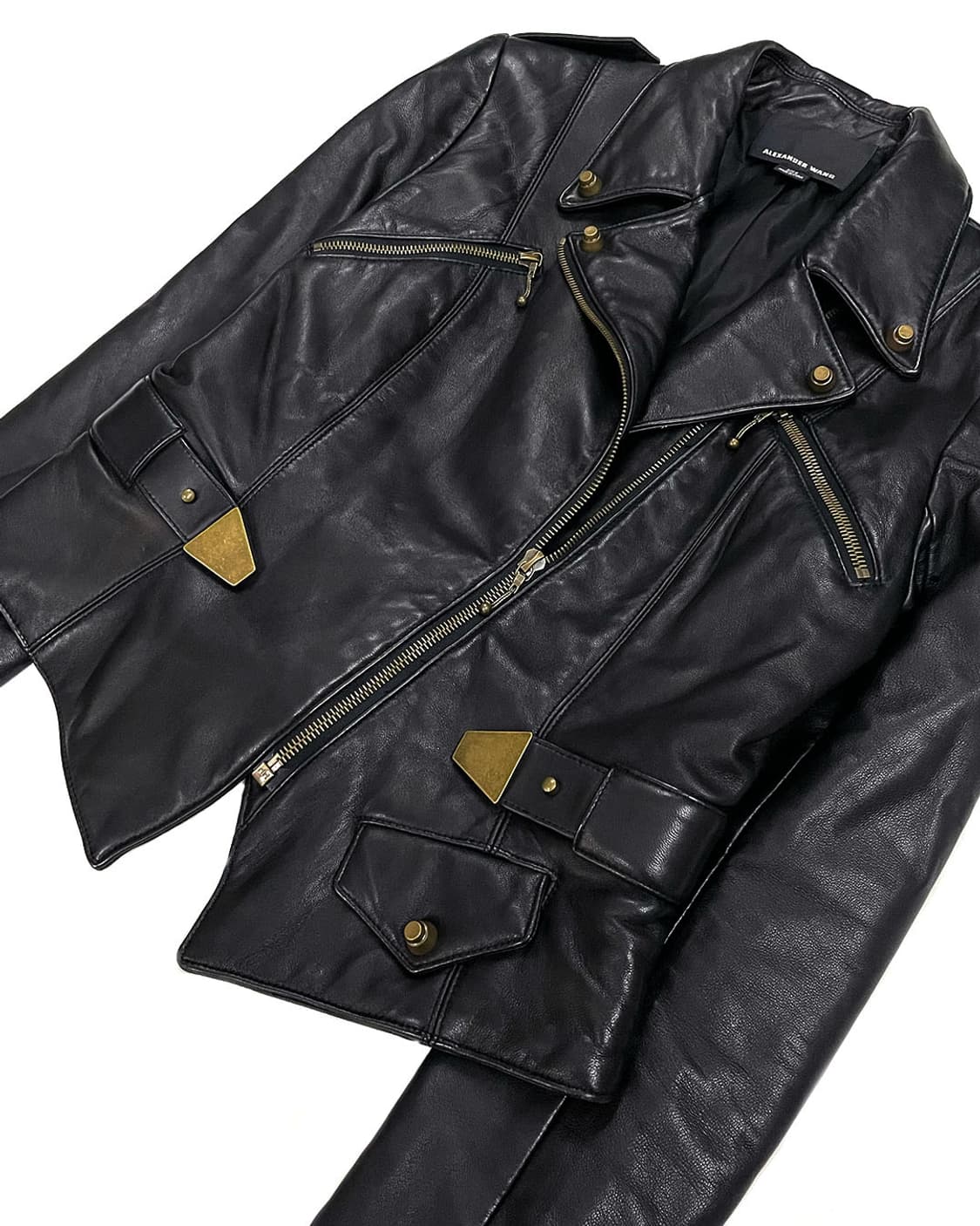 Alexander Wang 패디드 레더 라이더 자켓 상품이미지5