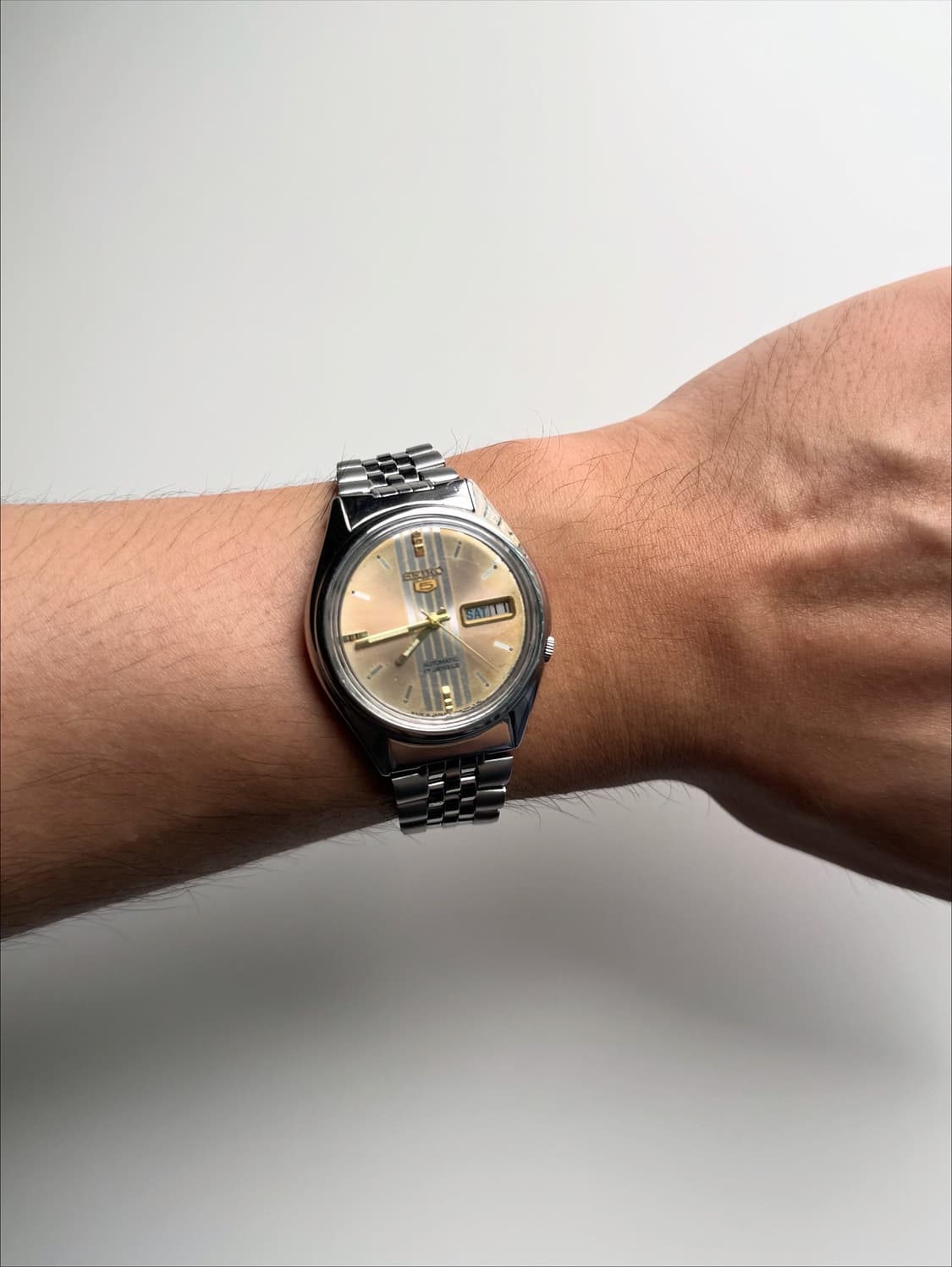 90s Seiko5 Autmatic Vintage Metal Watch 상품이미지6