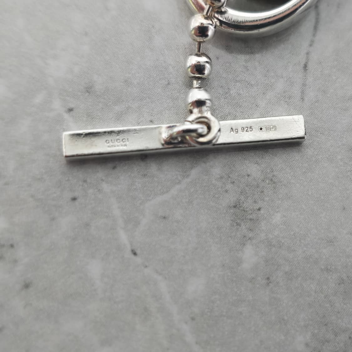 구찌 인터로킹 더블 G 실버 네크리스 목걸이 판매 상품이미지4