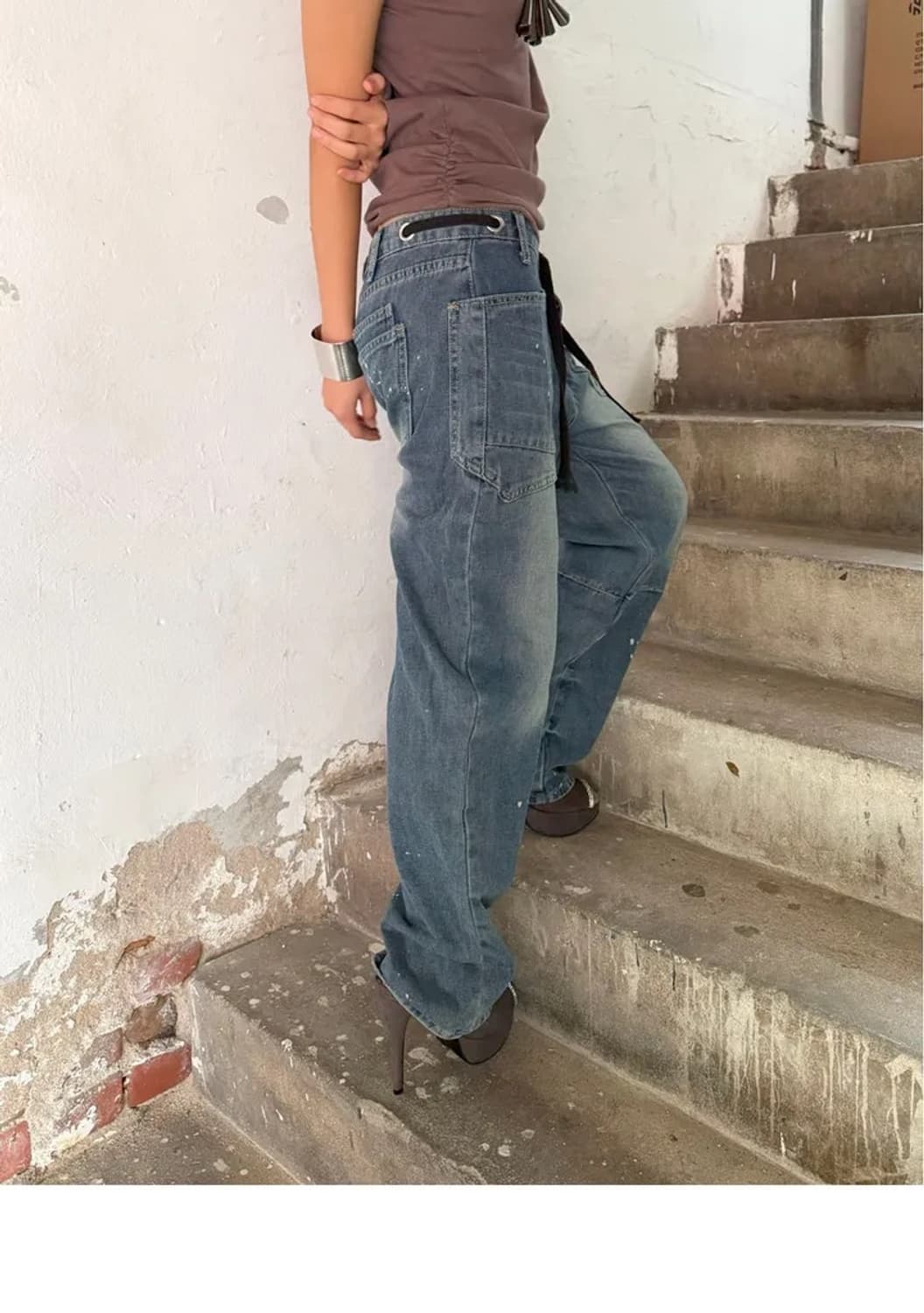 Vintage Stone draw jean 상품이미지6