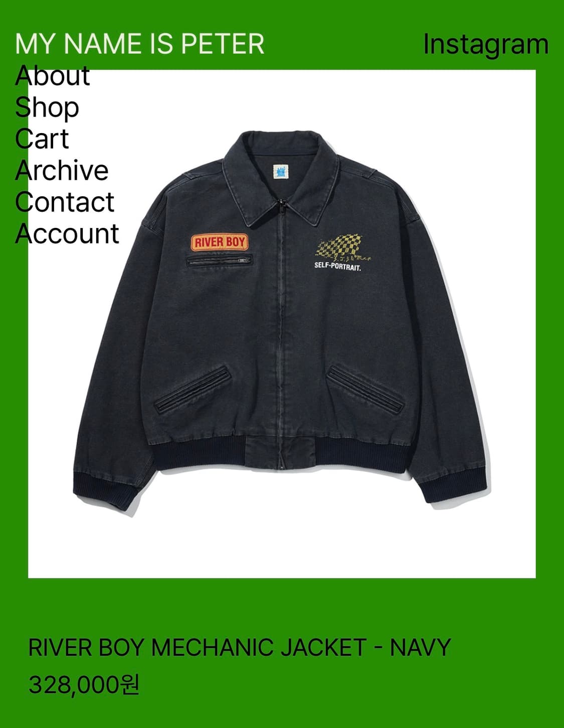 마이네임이즈피터 리버보이 메카닉자켓 상품이미지1