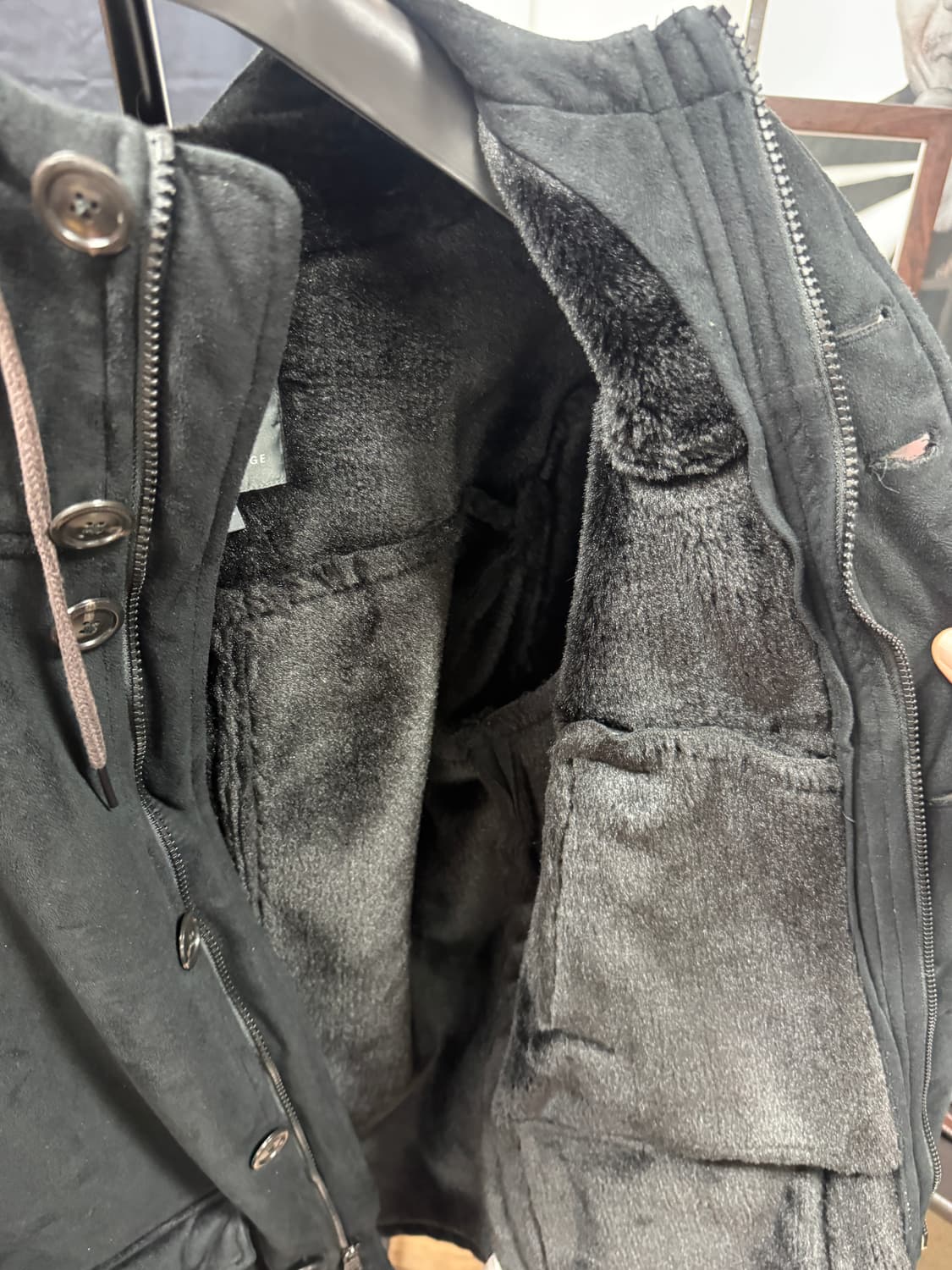 알마니 인조무스탕 95-100 사이즈 상품이미지4