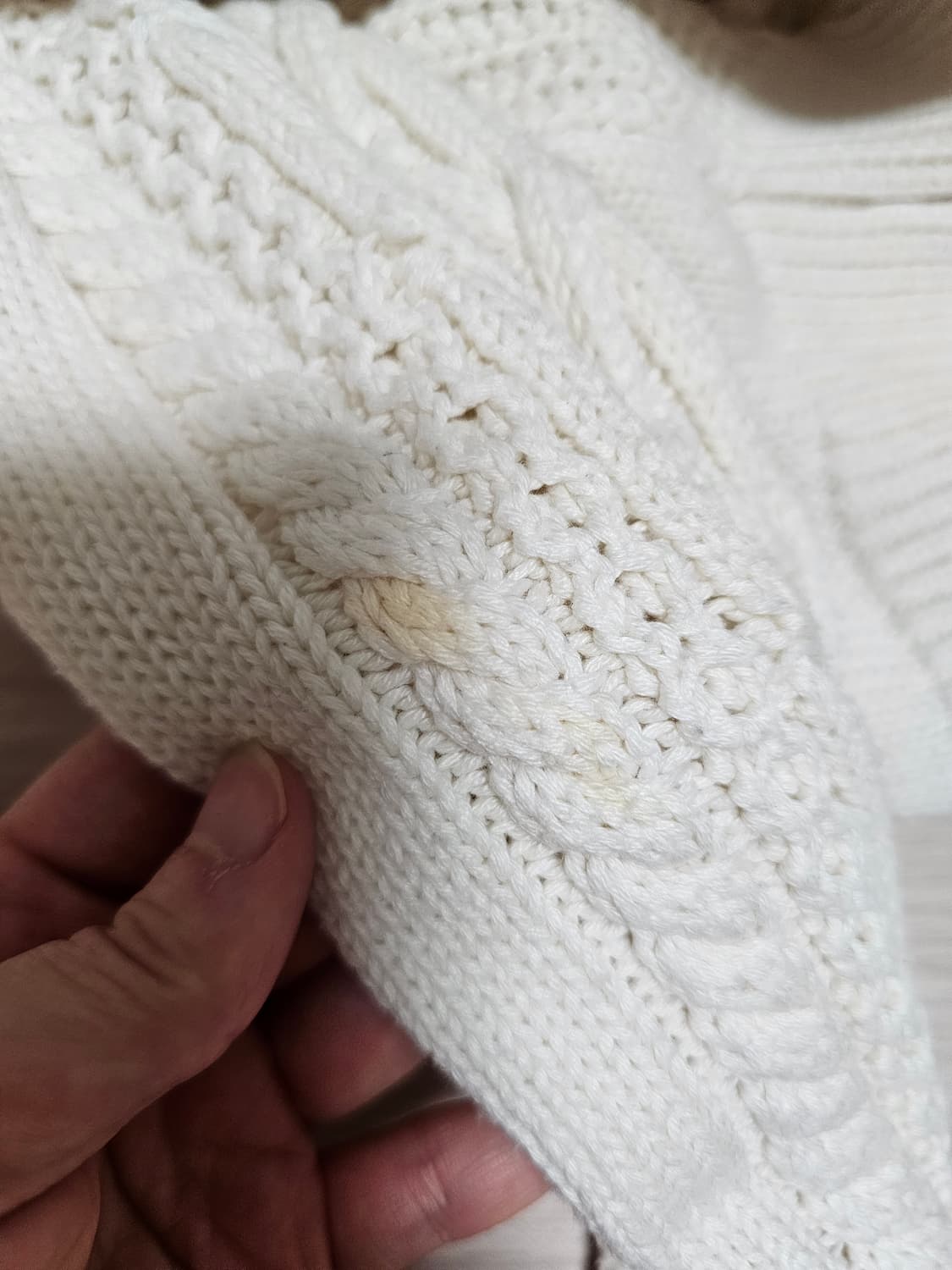 타미진스 케이블 니트 아이보리 xs 상품이미지5