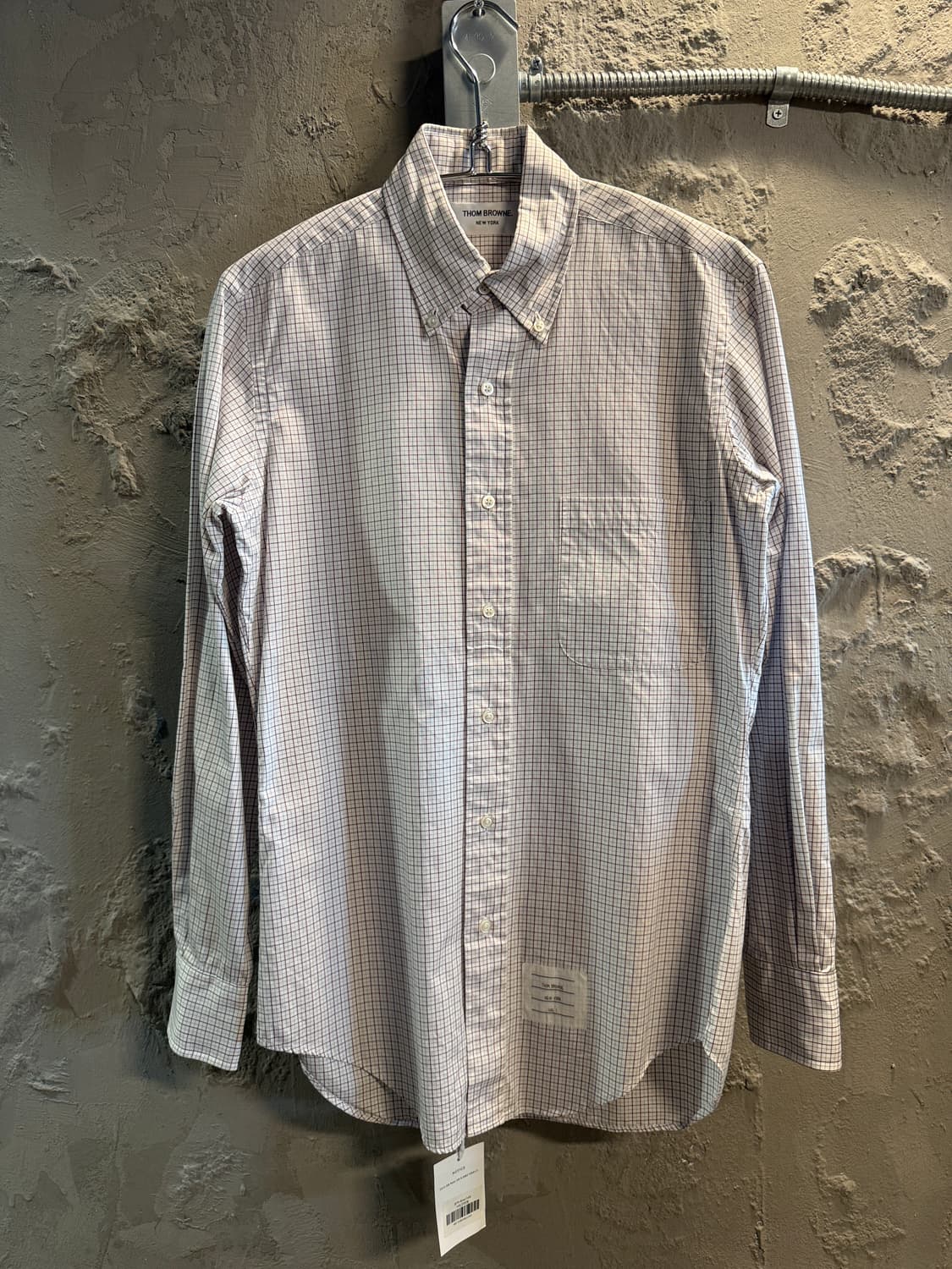 톰 브라운 체크 버튼다운 셔츠 화이트 1(S) 상품이미지1
