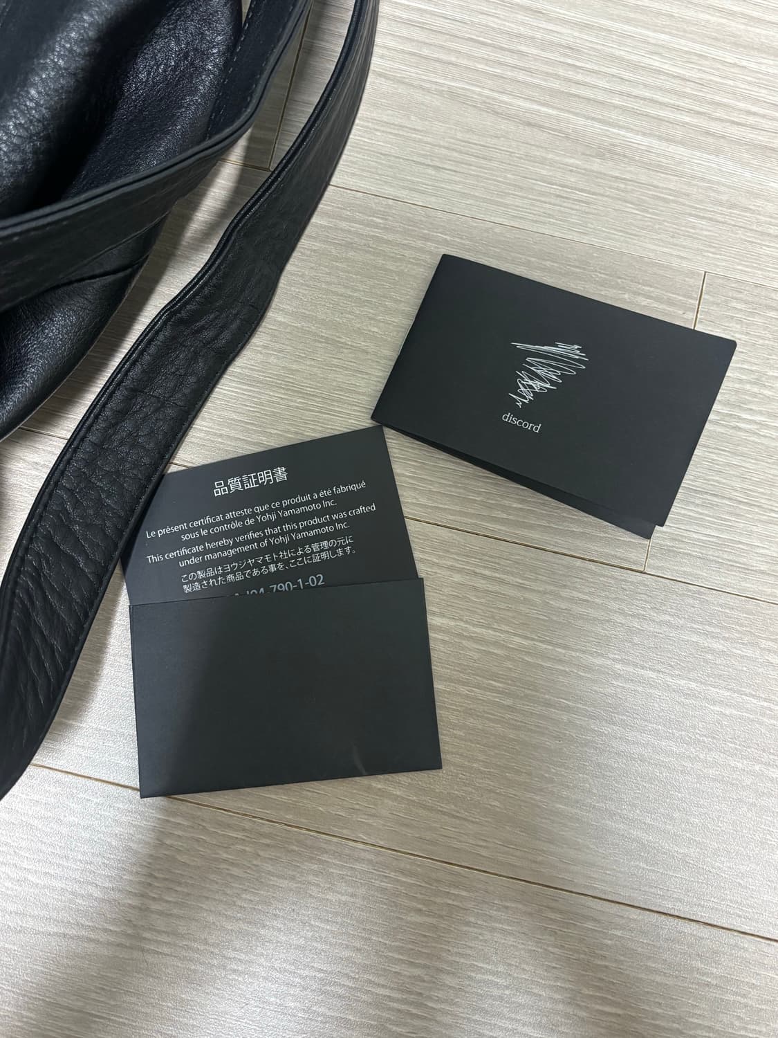 요지야마모토 디스코드 백 상품이미지4