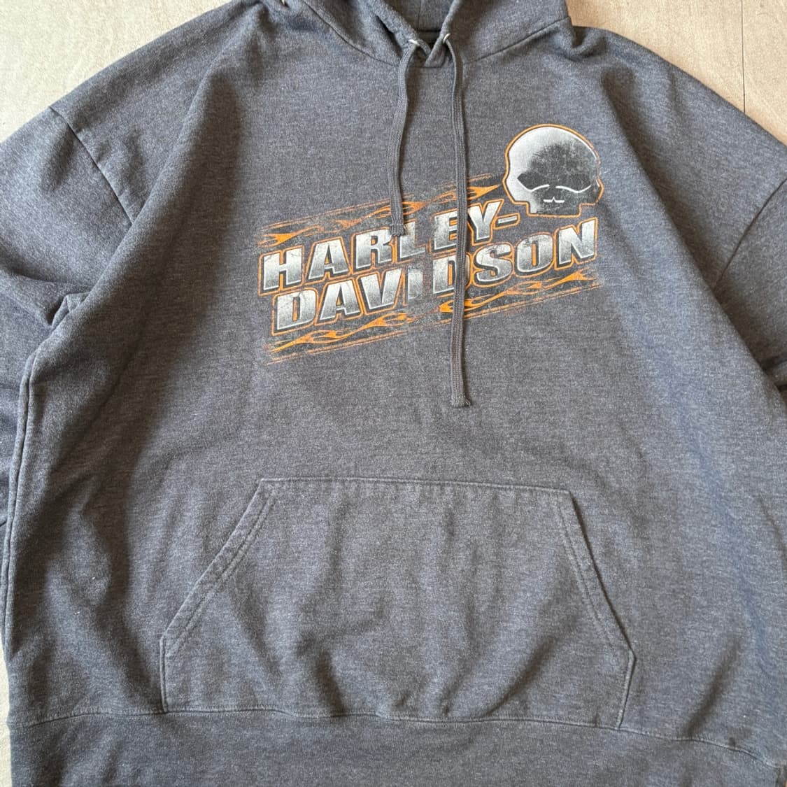 할리데이비슨 정품 다크 그레이 후디 후드티 상품이미지7