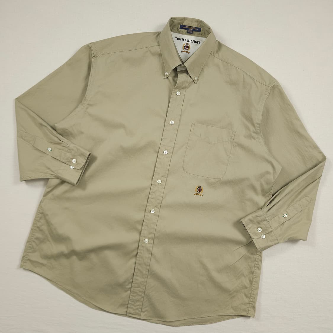 2XL(110) 타미 힐피거 월계관 셔츠 베이지 상품이미지2