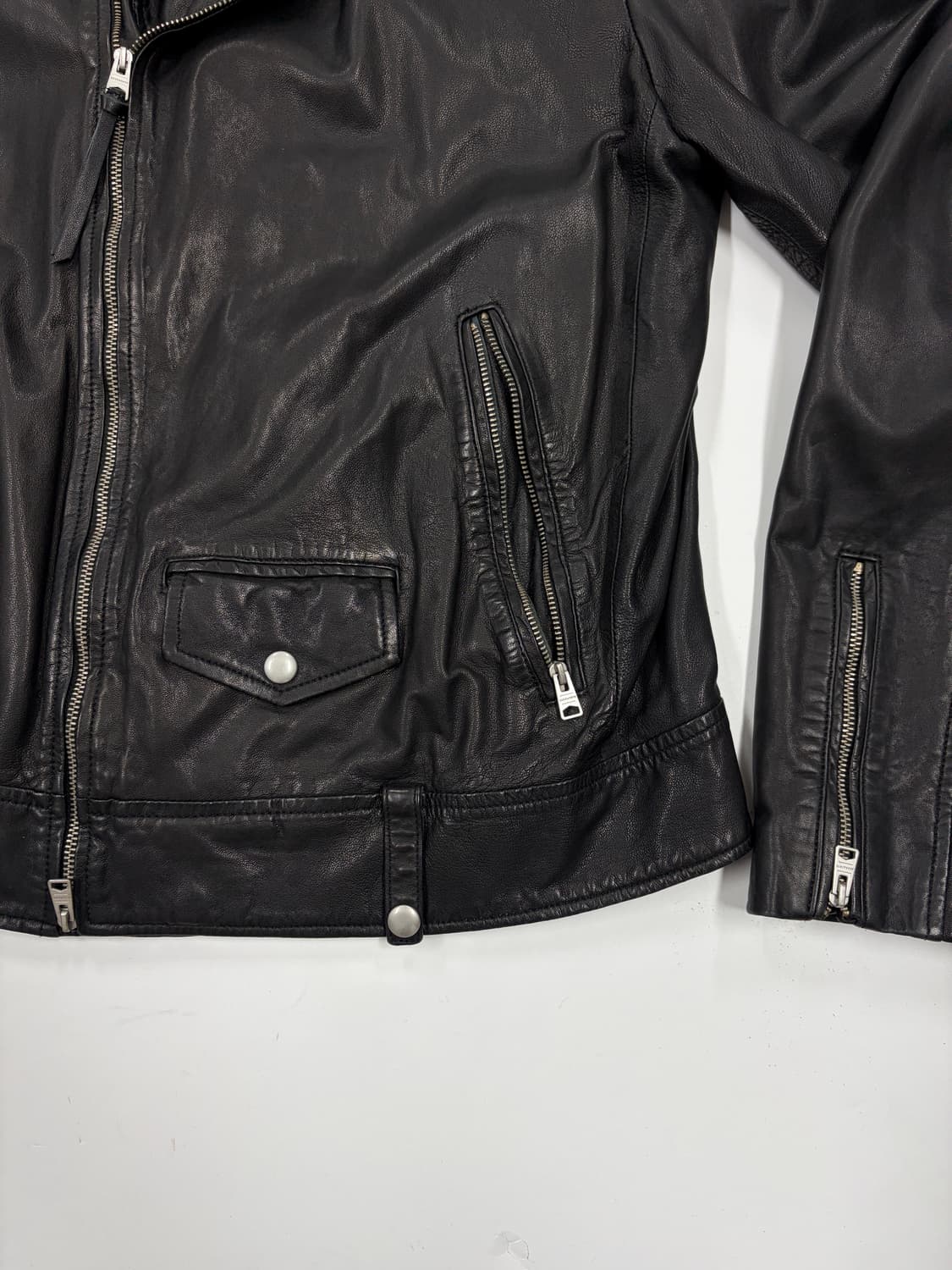 ALLSAINTS ACE BIKER 램스킨 라이더 자켓 상품이미지4