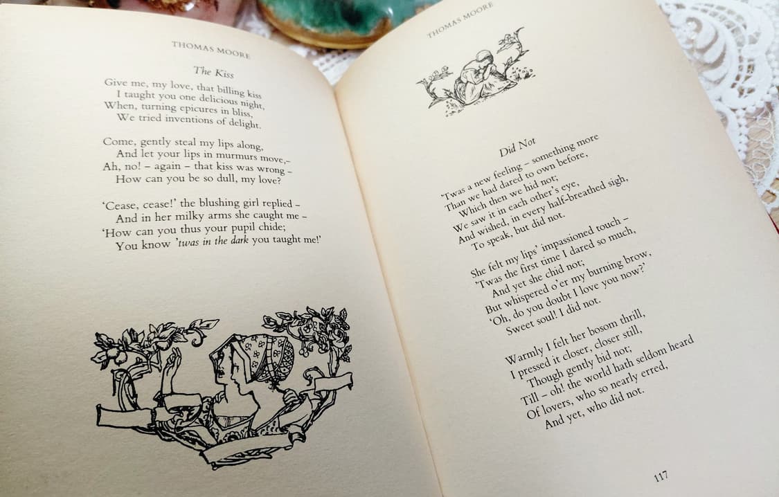 Vintage 아르누보풍 삽화 가득한 아름다운 빈티지 앤틱 시집 상품이미지7