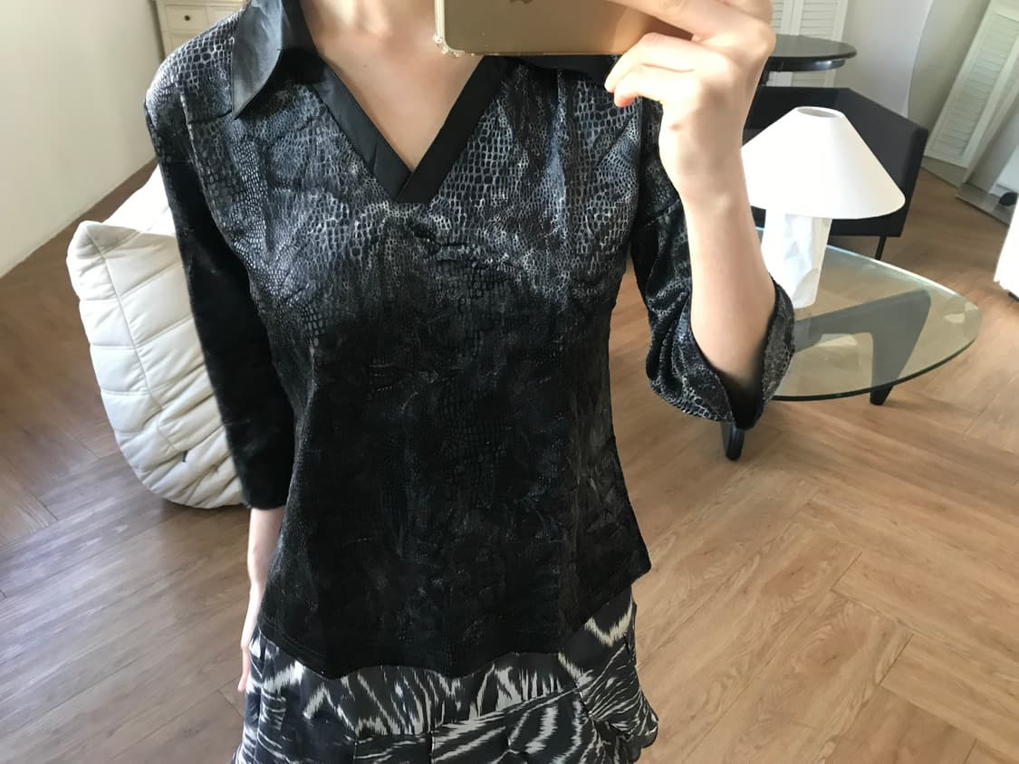 vintage pattern top 상품이미지7