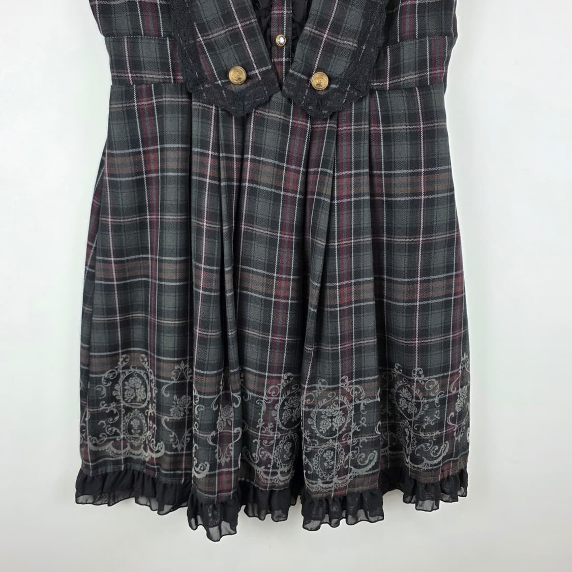 axes femme 체크 원피스  상품이미지4