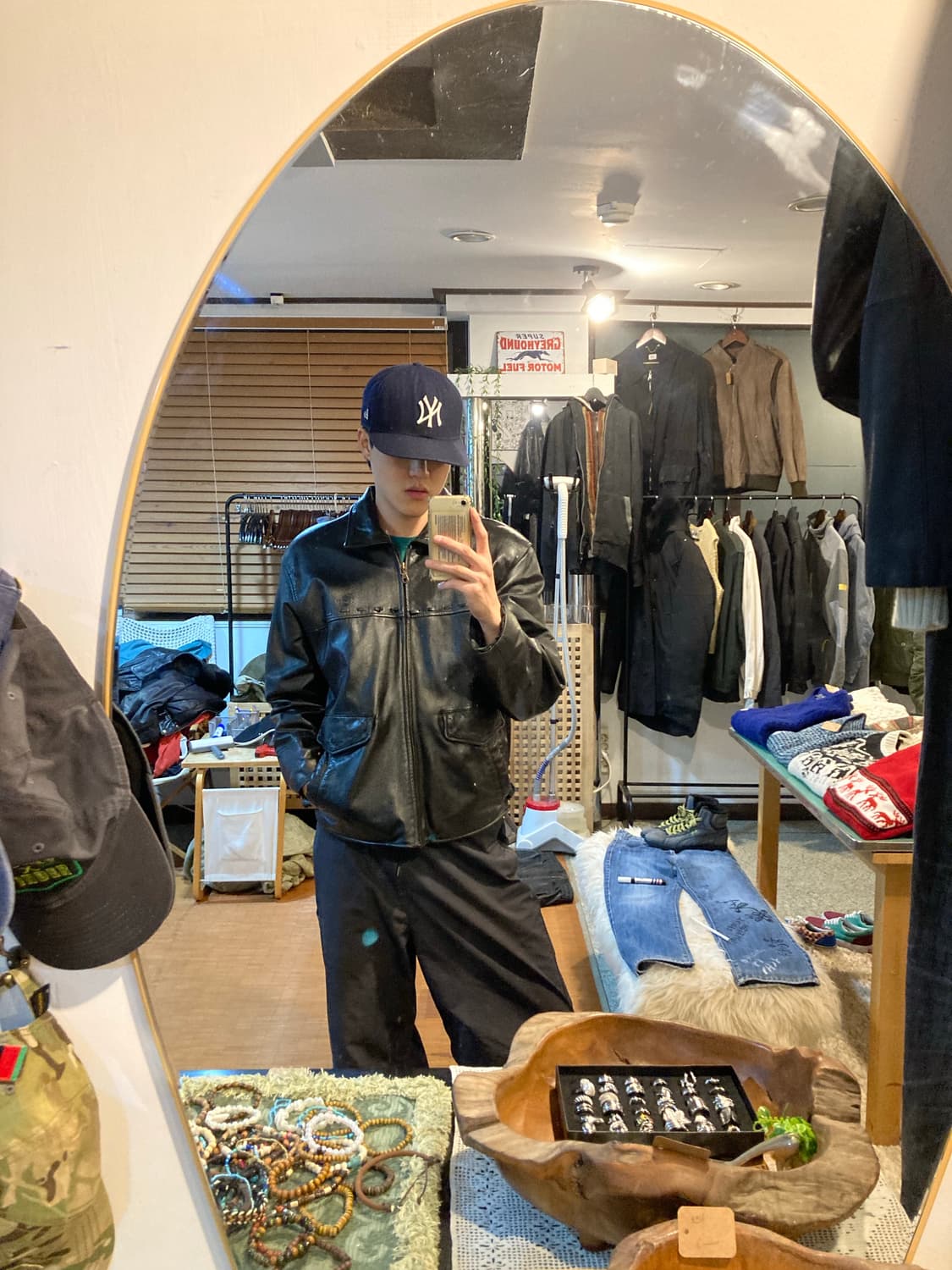 게스 USA 램스킨 레더자켓 상품이미지2