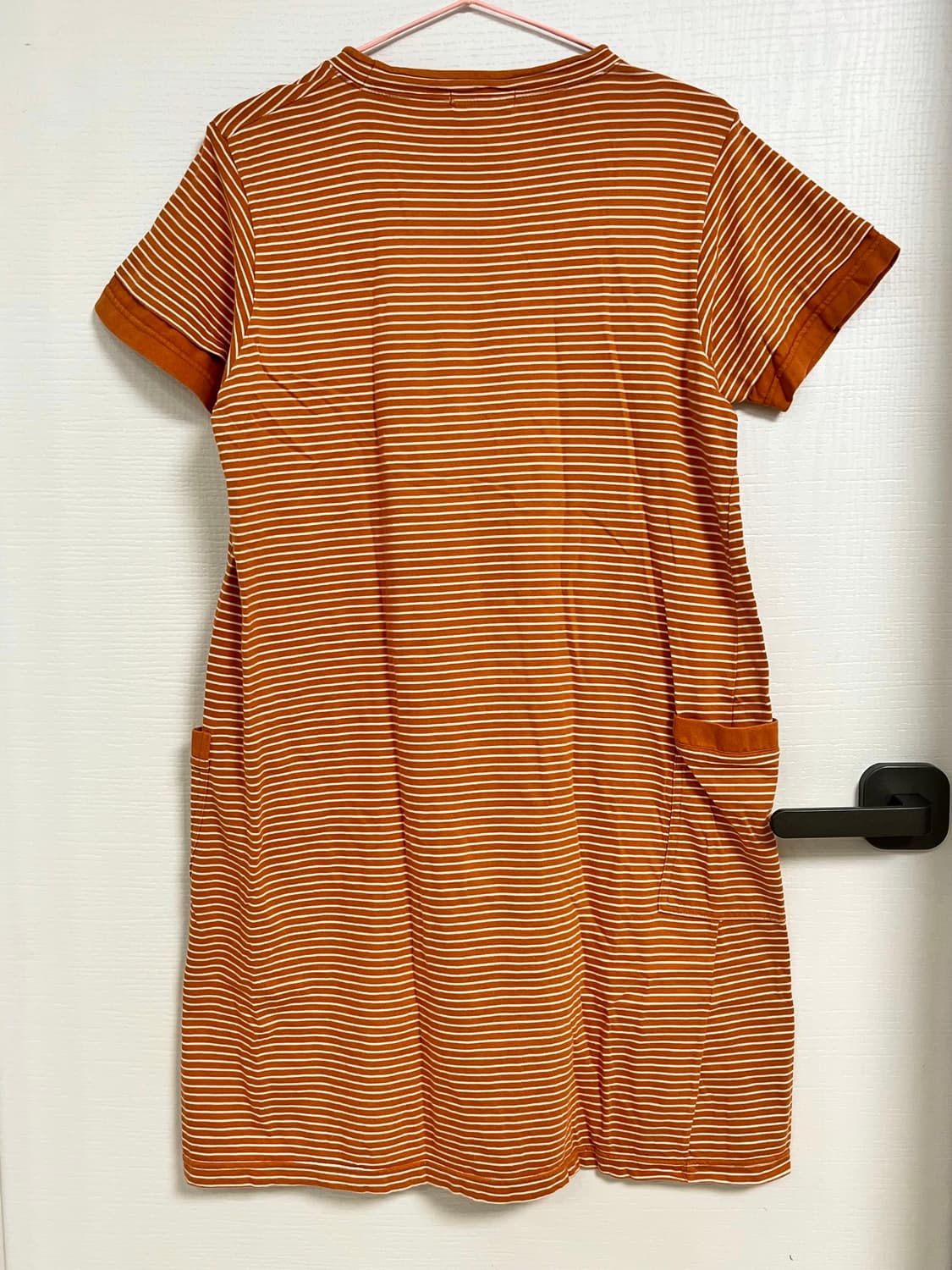 [DUKEDOM] 55-66 | 스트라이프 포켓 반팔 원피스 상품이미지2